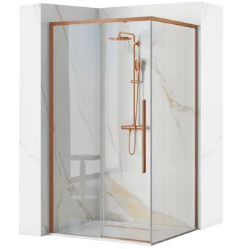 Cabina de dus SOLAR Copper Brush 90x90 cm imagine