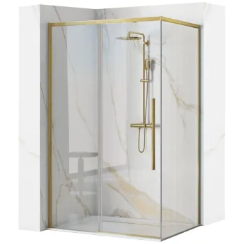 Cabina de dus SOLAR GOLD Brush 100x80cm imagine