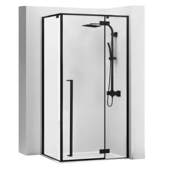 Cabina dus Fargo negru - 80x100 cm imagine