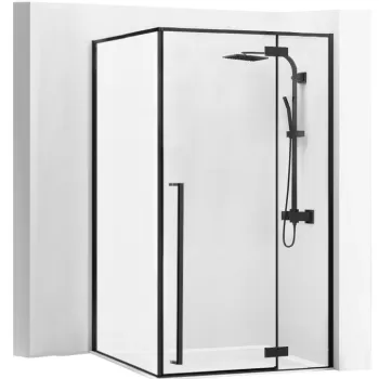 Cabina dus Fargo negru - 90x120 cm imagine