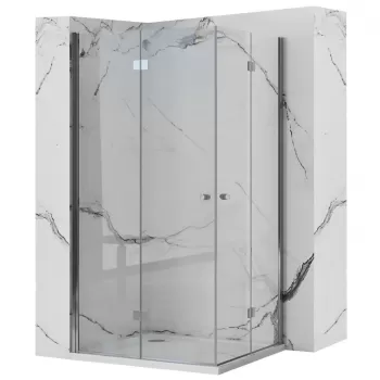 Cabina dus Fold crom - 80x80 cm imagine