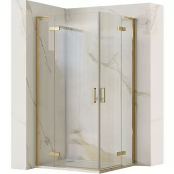 Cabina dus Hugo 90x90 auriu periat imagine