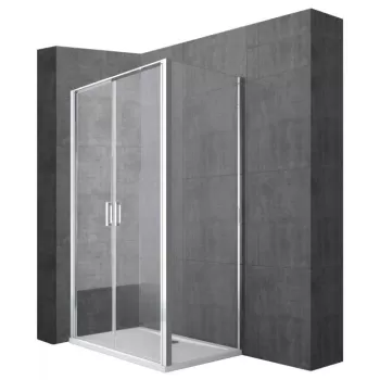 Cabina dus Quest silver - 80x100 cm imagine
