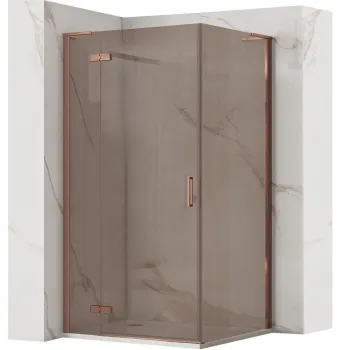 Cabina dus REA Hugo 90x90 Copper Brush imagine