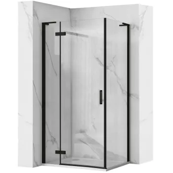 Cabina dus REA Hugo Black 80x90 imagine