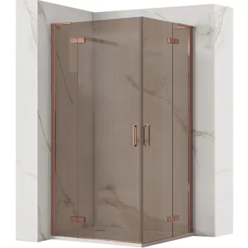 Cabina dus REA Hugo Double 80x100 Copper Brush imagine