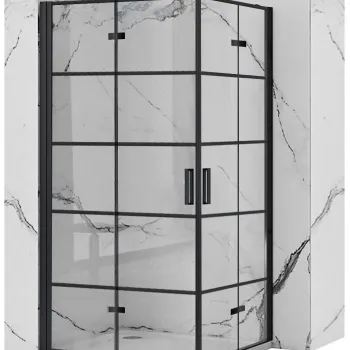 Cabina dus Rea Molier Black Double 90x100 imagine