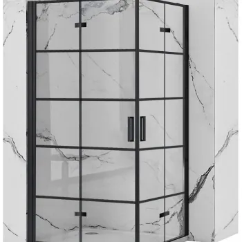 Cabina dus Rea Molier Black Double 90x90 imagine