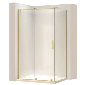 Cabina dus REA Montana Gold Brush 100x90 imagine