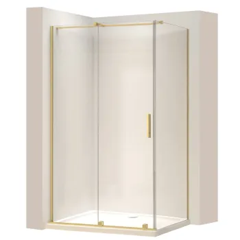 Cabina dus REA Montana Gold Brush 130x100 imagine