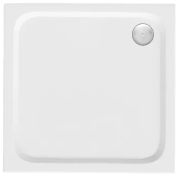 Cada pentru dus din acril Rea Belmond White 80x80 imagine