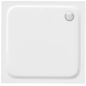 Cada pentru dus din acril Rea Belmond White 80x80 imagine