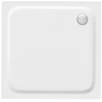 Cada pentru dus din acril Rea Belmond White 80x80 imagine