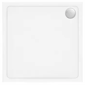 Cada pentru dus din acril Rea Savoy alb 80x80 imagine