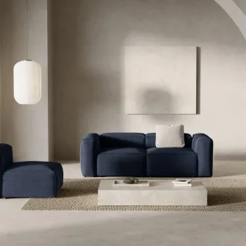 Canapea 2 locuri Bergamo velur reiat L224 cm imagine