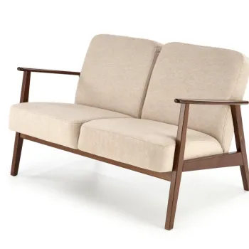 Canapea 2 locuri Milano 2S bej Castel 15/nuc inchis imagine