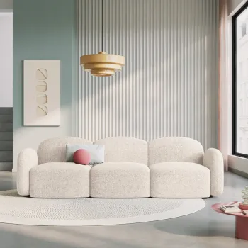 Canapea 3 locuri Blair chenille L274 cm imagine