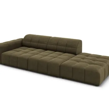 Canapea 3 locuri deschisa pe o parte Chicago catifea L262 cm imagine