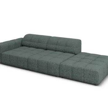 Canapea 3 locuri deschisa pe o parte Chicago chenille L262 cm imagine