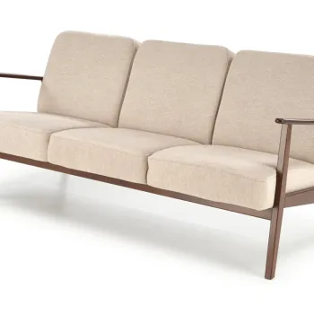 Canapea 3 locuri Milano 3S bej Castel15/nuc inchis imagine