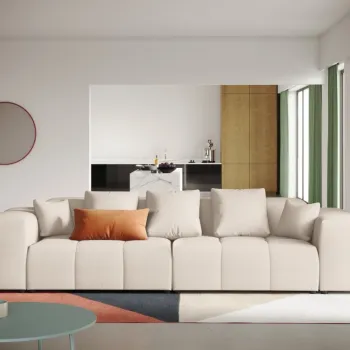 Canapea 3 locuri Rome stofa L320 cm imagine