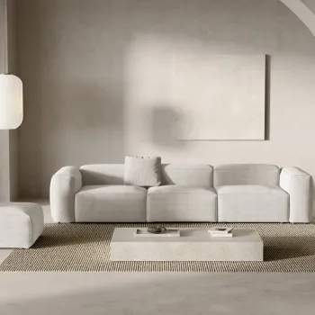 Canapea 4 locuri Bergamo velur reiat L364 cm imagine