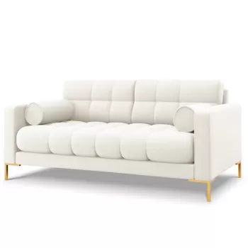 Canapea Bali 2 locuri picioare gold - L152 x l92 x h75 imagine