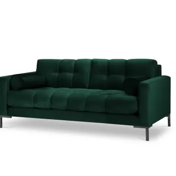 Canapea Bali 2 locuri velvet/picioare negre - L152 x l92 x h75 imagine