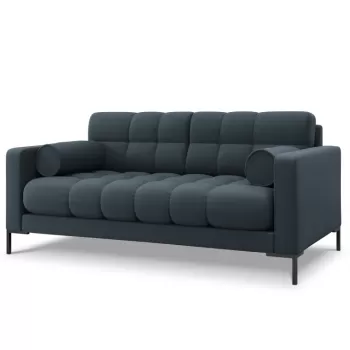 Canapea Bali 3 locuri picioare negre - L177 x l92 x h75 imagine