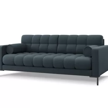 Canapea Bali 4 locuri picioare negre - L217 x l92 x h75 imagine