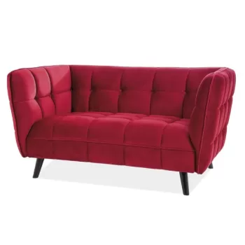 Canapea Castello 2 velvet bordo Blu59/wenge imagine
