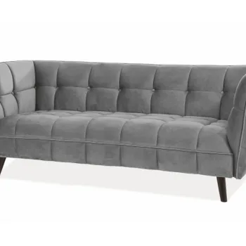 Canapea Castello 3 velvet gri/wenge Blu14 imagine