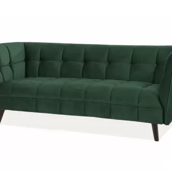 Canapea Castello 3 velvet verde Blu78/wenge imagine