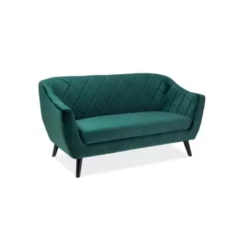 Canapea catifea Molly 2 verde imagine
