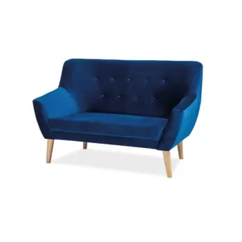 Canapea catifea Nordic 2 bleumarin Blu86 imagine