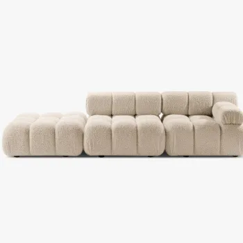 Canapea deschisa 3 locuri Bellis boucle L282 cm imagine