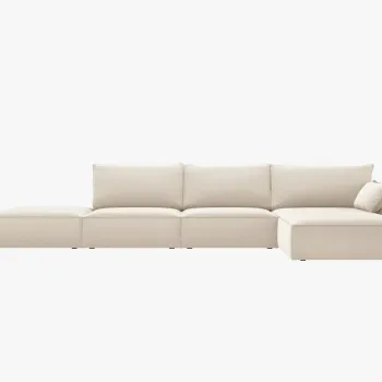 Canapea deschisa 5 locuri Kaelle catifea L364 cm imagine