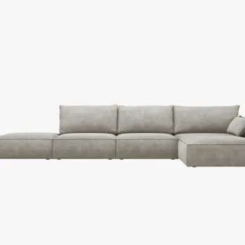 Canapea deschisa 5 locuri Kaelle chenille L364 cm imagine