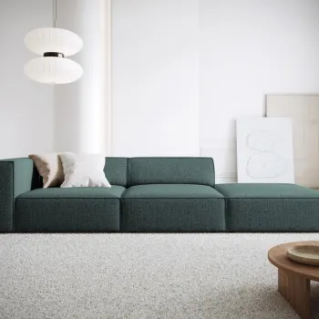 Canapea deschisa pe o parte Arendal 4 locuri chenille imagine