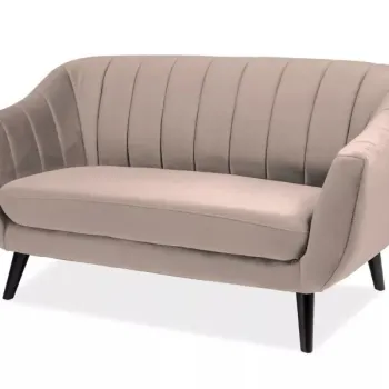 Canapea Elite 2 velvet bej/wenge Blu28 imagine