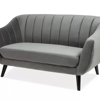 Canapea Elite 2 velvet gri/wenge Blu14 imagine