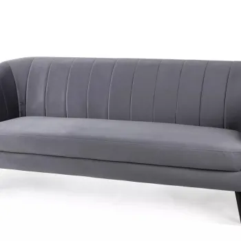 Canapea Elite 3 velvet gri/wenge Blu14 imagine