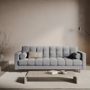 Canapea extensibila Bali 3 locuri boucle L222 cm imagine