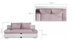 Canapea extensibila Play - L190 x l88 x h80 cm imagine