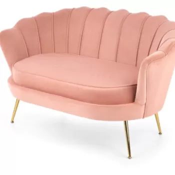 Canapea fixa Amorinito XL velvet roz imagine