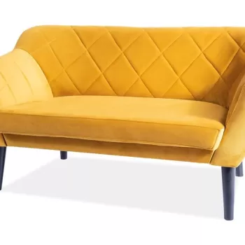 Canapea Karo 2 velvet curry Blu68/wenge imagine