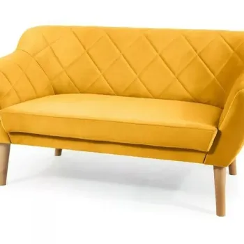 Canapea Karo 2 velvet mustariu/fag Blu68 imagine