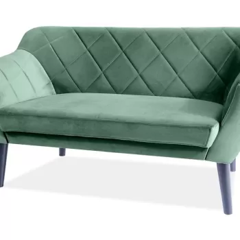 Canapea Karo 2 velvet verde Blu78/wenge imagine