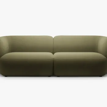 Canapea Kate 4 locuri catifea Salvador L243 cm imagine