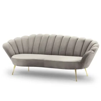 Canapea Kingston 3 locuri catifea Riviera L224 cm imagine